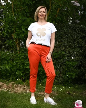 Pantalon Orange avec ceinture
