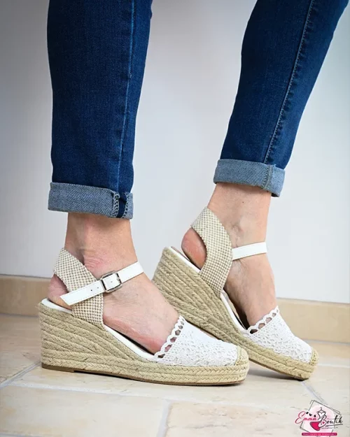 Espadrilles en tissu Blanc