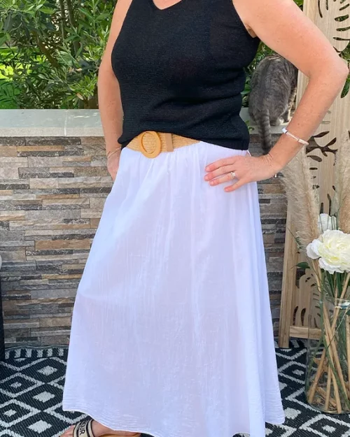 Jupe voile de coton
